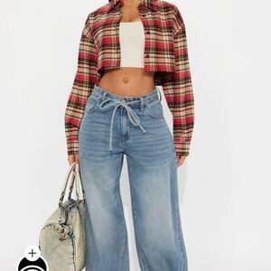 Fashion Nova Light Blue Flare Jeans